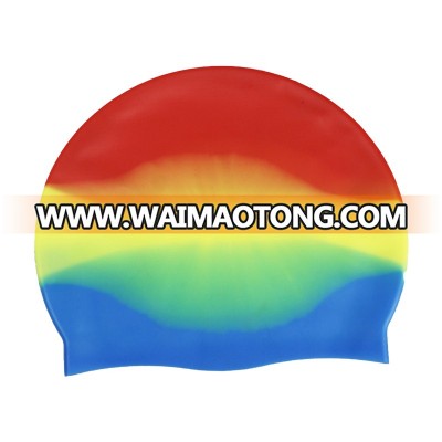 Wholesale Multi-Color Waterproof Silicone Swimming Caps with ear cover